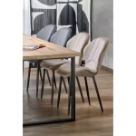 Raztegljiva jedilna miza DIKA . Raztegljiva jedilna miza DIKA, bo prinesla svežino in eleganco v vaš prostor. Narejena je iz kakovostne laminirane plošče.