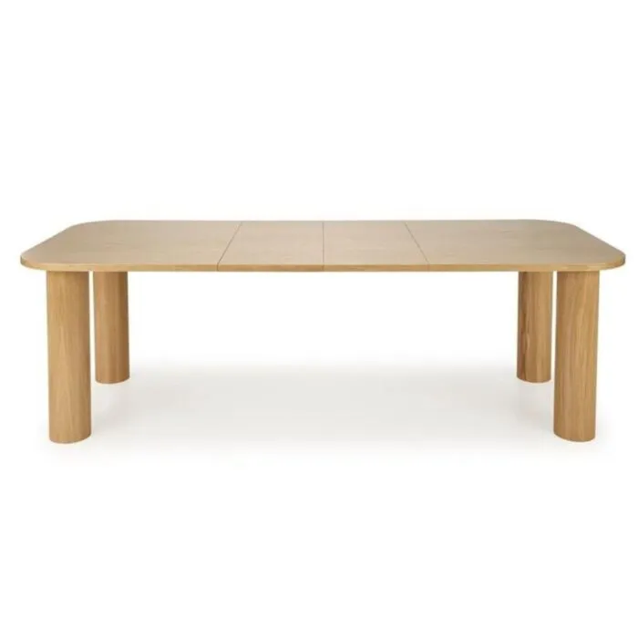 Raztegljiva jedilna miza FIN Raztegljiva jedilna miza FIN . Raztegljiva jedilna miza FIN, bo prinesla svežino in eleganco v vaš prostor. Narejena je iz kakovostnega MDF- ja in naravnega