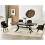 Raztegljiva jedilna miza IMPER 2 . Raztegljiva jedilna miza IMPER 2 je narejena do podrobnosti natančno. Očarali vas bodo njeni prefinjeno narejeni vzorci