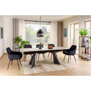 Raztegljiva jedilna miza LACONA . Raztegljiva jedilna miza LACONA je narejena do podrobnosti natančno. Očarali vas bodo njeni prefinjeno narejeni vzorci ter