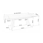 Raztegljiva jedilna miza LACONA . Raztegljiva jedilna miza LACONA je narejena do podrobnosti natančno. Očarali vas bodo njeni prefinjeno narejeni vzorci ter