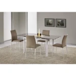 Raztegljiva jedilna miza LAST . Raztegljiva jedilna miza LAST je elegantna, sodobna in kvalitetna miza. Lepo se poda v vsakršno jedilnico. Dimenzije: - D: