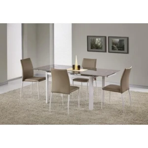 Raztegljiva jedilna miza LAST . Raztegljiva jedilna miza LAST je elegantna, sodobna in kvalitetna miza. Lepo se poda v vsakršno jedilnico. Dimenzije: - D: