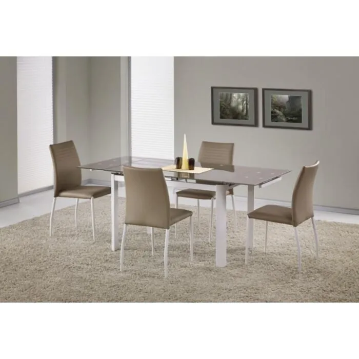 Raztegljiva jedilna miza LAST Raztegljiva jedilna miza LAST . Raztegljiva jedilna miza LAST je elegantna, sodobna in kvalitetna miza. Lepo se poda v vsakršno jedilnico. Dimenzije: - D: