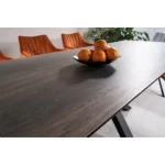 Raztegljiva jedilna miza LOKI 160 . Raztegljiva jedilna miza LOKI 160, je narejena iz kvalitetnega kaljenega stekla in španske keramike z videzom lesa. Noge