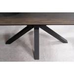 Raztegljiva jedilna miza LOKI 160 . Raztegljiva jedilna miza LOKI 160, je narejena iz kvalitetnega kaljenega stekla in španske keramike z videzom lesa. Noge