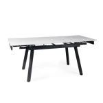 Raztegljiva jedilna miza LOLA 120 . Raztegljiva jedilna miza LOLA je modernega ter eleganttnega dizajna. Mizna plošča je narejena iz kvalitetne keramike v