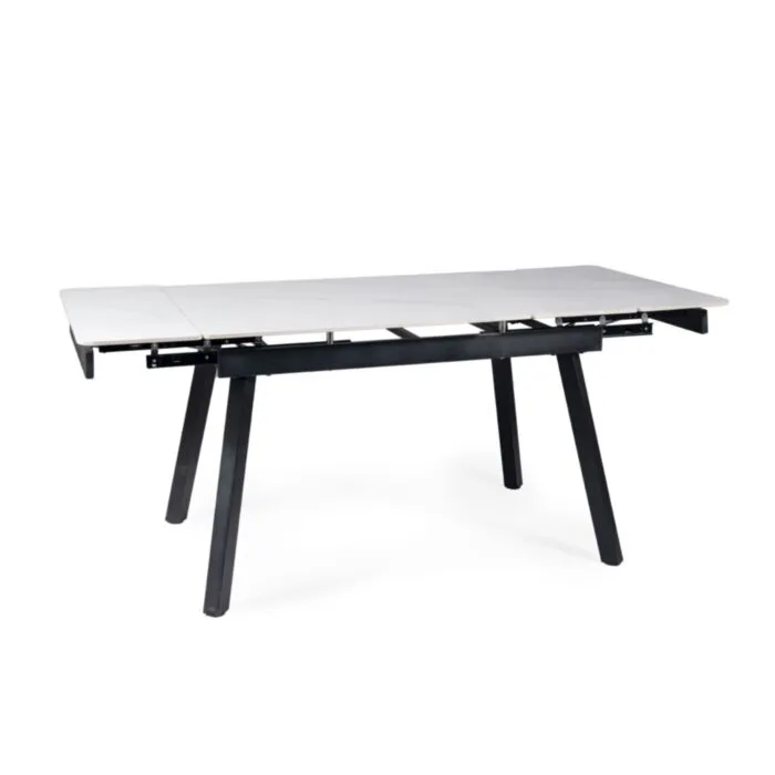 Raztegljiva jedilna miza LOLA 120 Raztegljiva jedilna miza LOLA 120 . Raztegljiva jedilna miza LOLA je modernega ter eleganttnega dizajna. Mizna plošča je narejena iz kvalitetne keramike v