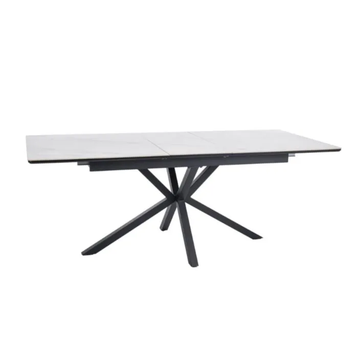 Raztegljiva jedilna miza LORBER - bela mat Raztegljiva jedilna miza LORBER - bela mat . Raztegljiva jedilna miza LORBER predstavlja praktičnost in sodobni pristop k ureditvi jedilnega prostora. Mizna