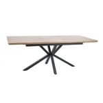 Raztegljiva jedilna miza LORBER - hrast . Raztegljiva jedilna miza LORBER predstavlja praktičnost in sodobni pristop k ureditvi jedilnega prostora. Mizna