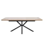 Raztegljiva jedilna miza LORBER - hrast . Raztegljiva jedilna miza LORBER predstavlja praktičnost in sodobni pristop k ureditvi jedilnega prostora. Mizna