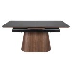 Raztegljiva jedilna miza MONAKO . Raztegljiva jedilna miza MONAKO je elegantna in moderna miza. Miza ima funkcijo raztezanja. Lahko jo imaste zloženo ali jo