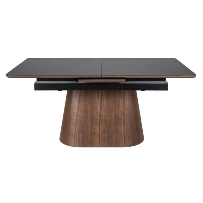 Raztegljiva jedilna miza MONAKO Raztegljiva jedilna miza MONAKO . Raztegljiva jedilna miza MONAKO je elegantna in moderna miza. Miza ima funkcijo raztezanja. Lahko jo imaste zloženo ali jo