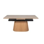 Raztegljiva jedilna miza MONAKO 2 . Raztegljiva jedilna miza MONAKO 2 je elegantna in moderna miza. Miza ima funkcijo raztezanja. Lahko jo imaste zloženo ali