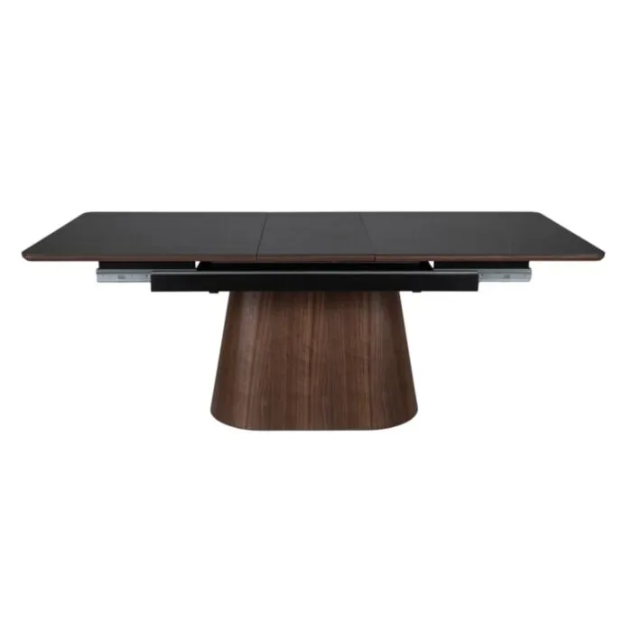 Raztegljiva jedilna miza MONAKO Raztegljiva jedilna miza MONAKO . Raztegljiva jedilna miza MONAKO je elegantna in moderna miza. Miza ima funkcijo raztezanja. Lahko jo imaste zloženo ali jo