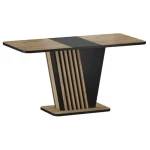 Raztegljiva jedilna miza NEVIA . Raztegljiva jedilna miza NEVIA je modernega dizajna, predstavlja praktičnost in sodobni pristop k ureditvi jedilnega