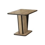 Raztegljiva jedilna miza NEVIA . Raztegljiva jedilna miza NEVIA je modernega dizajna, predstavlja praktičnost in sodobni pristop k ureditvi jedilnega