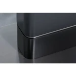 Raztegljiva jedilna miza PAL . Raztegljiva jedilna miza PAL je modernega dizajna. Mizna plošča je narejena iz MDF - ja in keramike v videzu marmorja v sivi