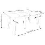 Raztegljiva jedilna miza PIKA 120/180 . Raztegljiva jedilna miza PIKA 120/180, bo prinesla svežino in eleganco v vaš prostor. Narejena je iz kakovostnega