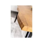 Raztegljiva jedilna miza RAS 120 2 . Raztegljiva jedilna miza RAS ima nenavadno, rahlo valovito obliko robov zgornjega dela ga razlikuje od ostalih izdelkov.