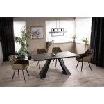 Raztegljiva jedilna miza SALVADOR 2 . Raztegljiva jedilna miza SALVADOR 2 predstavlja praktičnost in sodobni pristop k ureditvi jedilnega prostora. Mizna