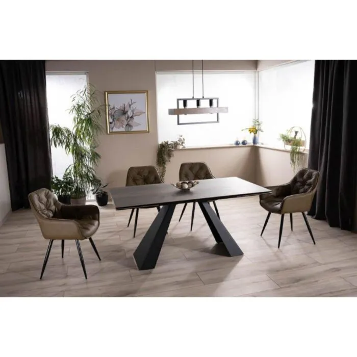 Raztegljiva jedilna miza SALVADOR 2 Raztegljiva jedilna miza SALVADOR 2 . Raztegljiva jedilna miza SALVADOR 2 predstavlja praktičnost in sodobni pristop k ureditvi jedilnega prostora. Mizna