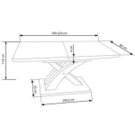 Raztegljiva jedilna miza SARDON2 je kakovostna, sodobna in hkrati prefinjena. Dizajn navdaja jedilni prostor z eleganco in praktičnostjo. Lahko jo