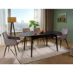 Raztegljiva jedilna miza SENTI . Raztegljiva jedilna miza SENTI je narejena do podrobnosti natančno. Očarali vas bodo njeni prefinjeno narejeni vzorci ter