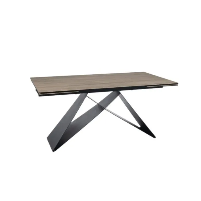 Raztegljiva jedilna miza SIANA . Raztegljiva jedilna miza SIANA, bo prinesla svežino in eleganco v vaš prostor. Narejena je iz kakovostnega kaljenega stekla