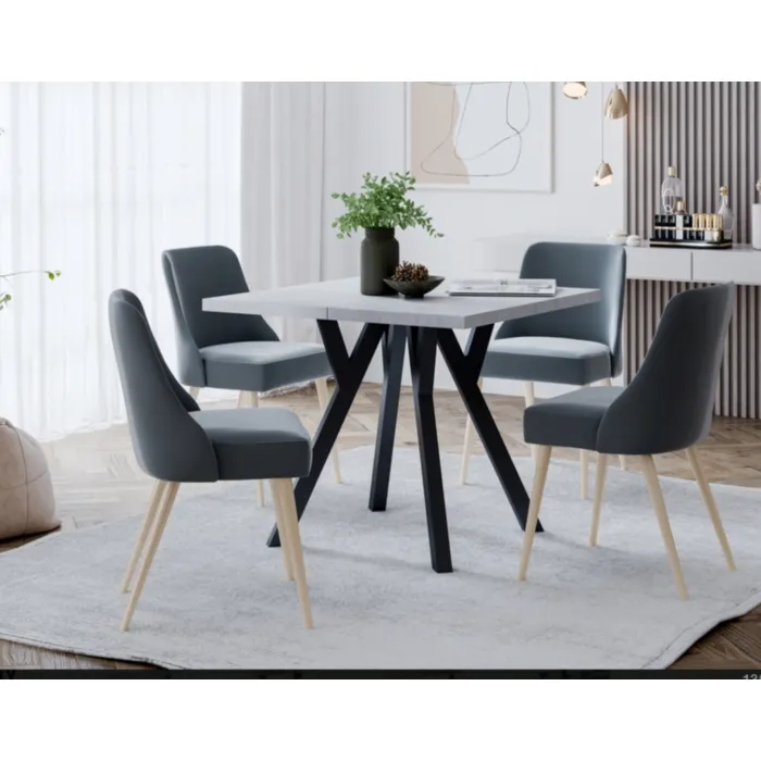 Raztegljiva jedilna miza SIVKA Raztegljiva jedilna miza SIVKA . Raztegljiva jedilna miza SIVKA je narejena iz kvalitetne laminirane plošče, ogroje je iz kovine. Dobavljiva je v dveh