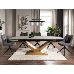 Raztegljiva jedilna miza SLADKO 2 . Raztegljiva jedilna miza SLADKO 2 je narejena do podrobnosti natančno. Očarali vas bodo njeni prefinjeno narejeni vzorci