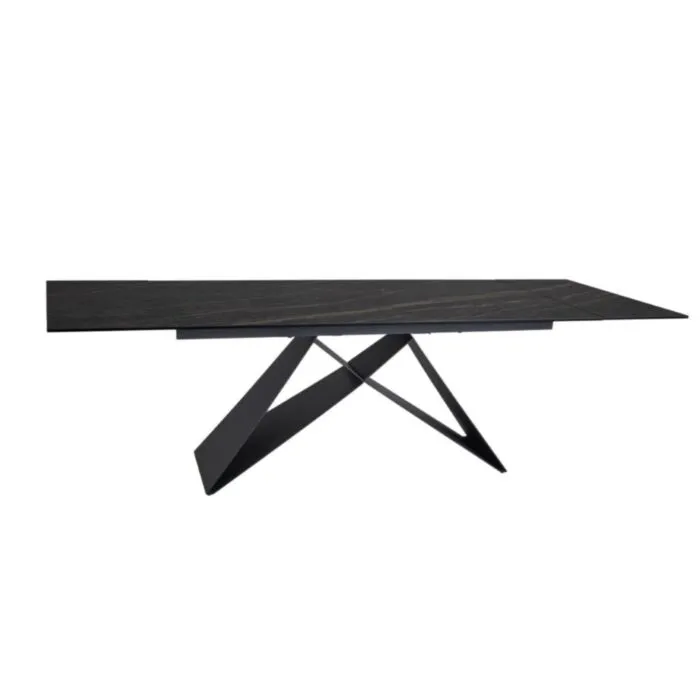 Raztegljiva jedilna miza SOFY Raztegljiva jedilna miza SOFY . Raztegljiva jedilna miza SOFY, bo prinesla svežino in eleganco v vaš prostor. Narejena je iz kakovostnega kaljenega stekla in