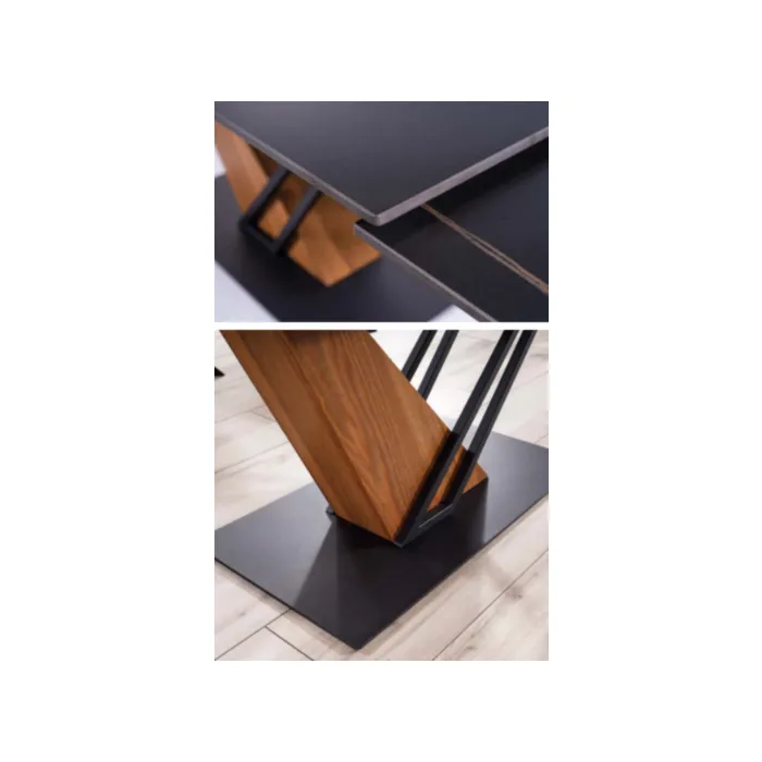 Raztegljiva jedilna miza SOKOL 180 Raztegljiva jedilna miza SOKOL 180 . Raztegljiva jedilna miza SOKOL 180 je narejena iz keramike, z efektom marmorja. Ogrodje je iz kovine, vsebuje MDF s