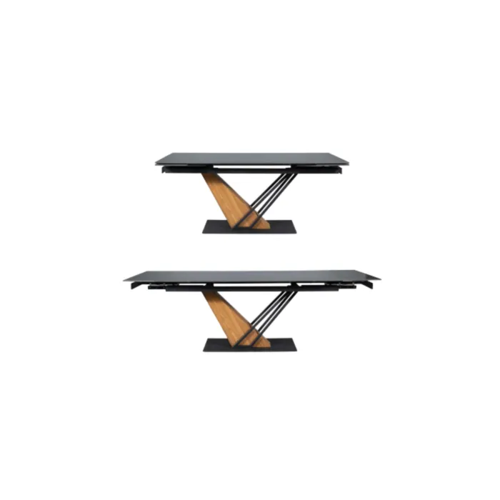 Raztegljiva jedilna miza SOKOL 180 Raztegljiva jedilna miza SOKOL 180 . Raztegljiva jedilna miza SOKOL 180 je narejena iz keramike, z efektom marmorja. Ogrodje je iz kovine, vsebuje MDF s