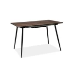 Raztegljiva jedilna miza SURA oreh . Raztegljiva jedilna miza SURA oreh, je praktična in trpežna miza, primerna za jedilnico ali pa tudi druge prostore v