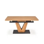 Raztegljiva jedilna miza TAJ . Raztegljiva jedilna miza TAJ, bo prinesla svežino in eleganco v vaš prostor. Mizna plošča je narejena iz kakovostnega MDF-ja