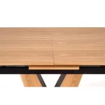 Raztegljiva jedilna miza TAJ . Raztegljiva jedilna miza TAJ, bo prinesla svežino in eleganco v vaš prostor. Mizna plošča je narejena iz kakovostnega MDF-ja