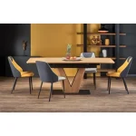 Raztegljiva jedilna miza TAJ . Raztegljiva jedilna miza TAJ, bo prinesla svežino in eleganco v vaš prostor. Mizna plošča je narejena iz kakovostnega MDF-ja