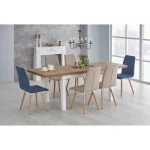 Raztegljiva jedilna miza TIGO . Raztegljiva miza TIGO je kakovostna masivna jedilna miza, ki se lahko podaljša za kar 80 cm. V vašem domu nikoli več ne bo