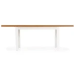 Raztegljiva jedilna miza TIGO . Raztegljiva miza TIGO je kakovostna masivna jedilna miza, ki se lahko podaljša za kar 80 cm. V vašem domu nikoli več ne bo