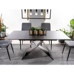 Raztegljiva jedilna miza TINE 1 . Raztegljiva jedilna miza TINE 1, je moderna in elegantna. Dobavljiva v črni mat barvi, se bo podala v vsak prostor. Mizna