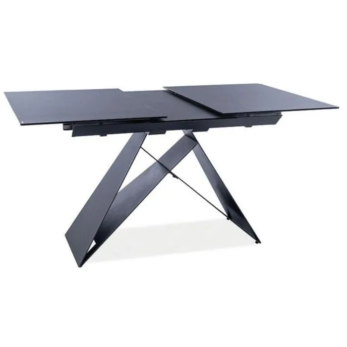 Raztegljiva jedilna miza TINE 1 Raztegljiva jedilna miza TINE 1 . Raztegljiva jedilna miza TINE 1, je moderna in elegantna. Dobavljiva v črni mat barvi, se bo podala v vsak prostor. Mizna