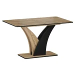 Raztegljiva jedilna miza VENUS . Raztegljiva jedilna miza VENUS je modernega dizajna. Predstavlja praktičnost in sodobni pristop k ureditvi jedilnega