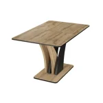 Raztegljiva jedilna miza VENUS . Raztegljiva jedilna miza VENUS je modernega dizajna. Predstavlja praktičnost in sodobni pristop k ureditvi jedilnega