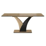 Raztegljiva jedilna miza VENUS . Raztegljiva jedilna miza VENUS je modernega dizajna. Predstavlja praktičnost in sodobni pristop k ureditvi jedilnega