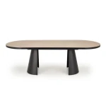 Raztegljiva jedilna miza ZION . Raztegljiva jedilna miza ZION, bo prinesla svežino in eleganco v vaš prostor. Narejena je iz kakovostnega MDF-ja. Noge so