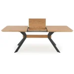 Raztegljiva kuhinjska miza AJA, bo prinesla svežino in eleganco v vaš prostor. Narejena je iz kakovostnega MDF-ja in naravnega furnirja. Noge so narejene iz