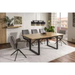 Raztegljiva kuhinjska miza BERTO . Raztegljiva kuhinjska miza BERTO, je popolen kos pohištva, ki popestri vašo jedilnico. Mizna plošča je narejena iz