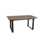 Raztegljiva kuhinjska miza BERTO . Raztegljiva kuhinjska miza BERTO, je popolen kos pohištva, ki popestri vašo jedilnico. Mizna plošča je narejena iz