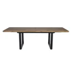 Raztegljiva kuhinjska miza BERTO . Raztegljiva kuhinjska miza BERTO, je popolen kos pohištva, ki popestri vašo jedilnico. Mizna plošča je narejena iz